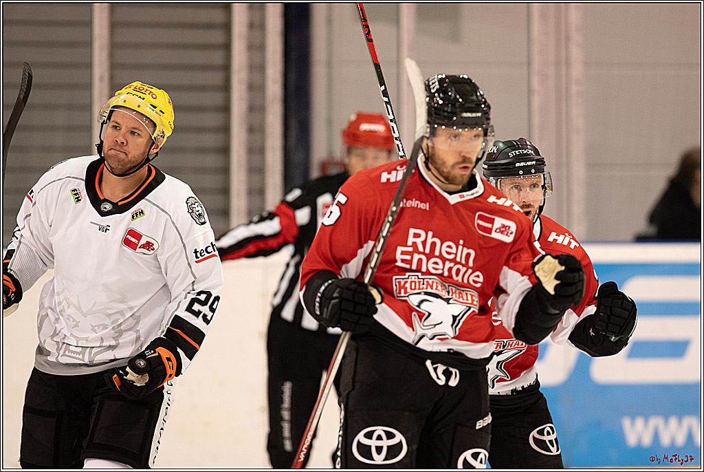 PENNY DEL 1. Testspiel Koelner Haie - Loewen Frankfurt; Koeln, 27.08.2023